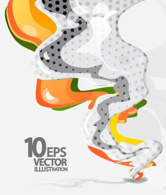 Abstract vector smoke background clipart