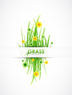 Vector grass background clipart