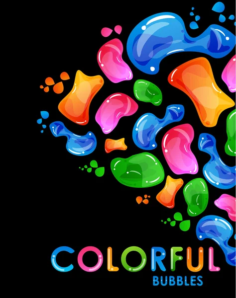Vector abstract colorful bubbles — Stock Vector