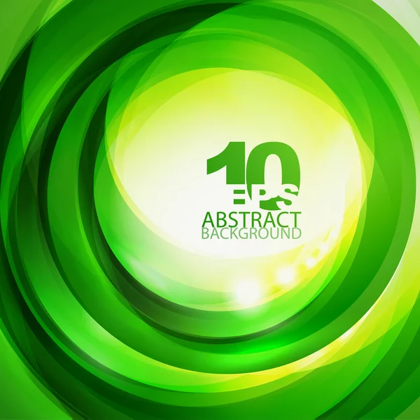 Green bright swirl background — Stock Vector