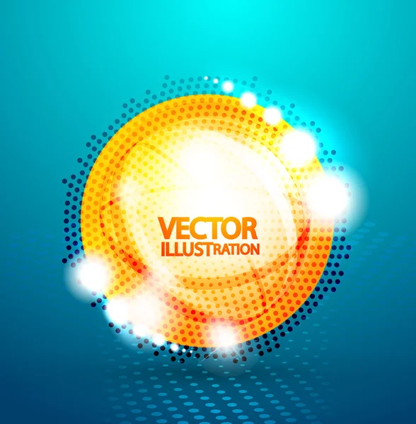 Buborék absztrakt fényes háttér — Stock Vector