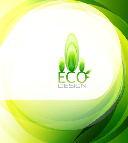Eco-barátságos absztrakt természet háttér — Stock Vector