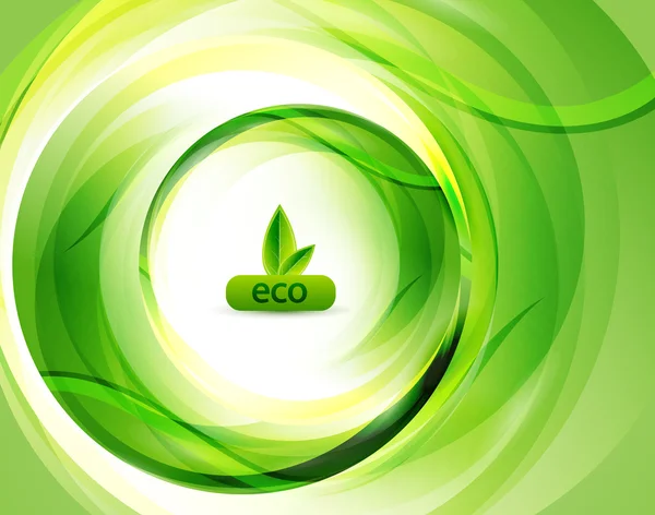 Groene eco abstracte achtergrond — Stockvector