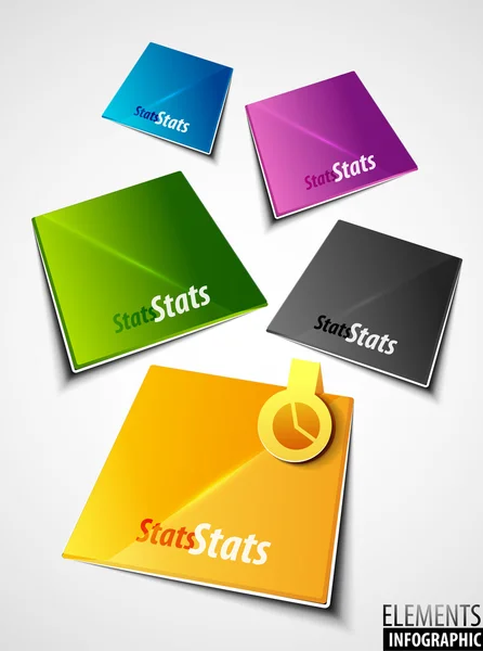 Color vector labels — Stock Vector