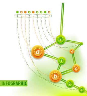 Infographics. Chronology background clipart