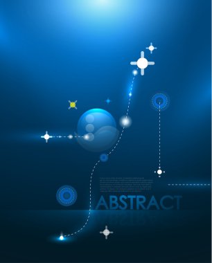 Blue galaxy background clipart