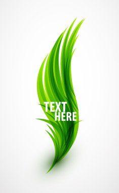 Abstract wave text line clipart
