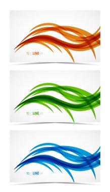 Abstract wave lines clipart