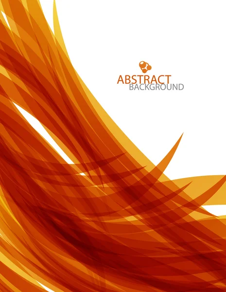 stock vector Abstract orange wave