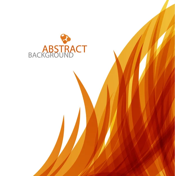 Abstract orange wave — Stock Vector