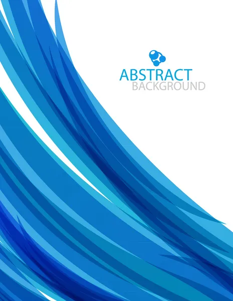 Abstrakte blaue Welle — Stockvektor