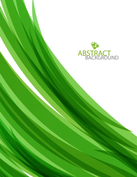 Abstracte groene golven achtergrond — Stockvector