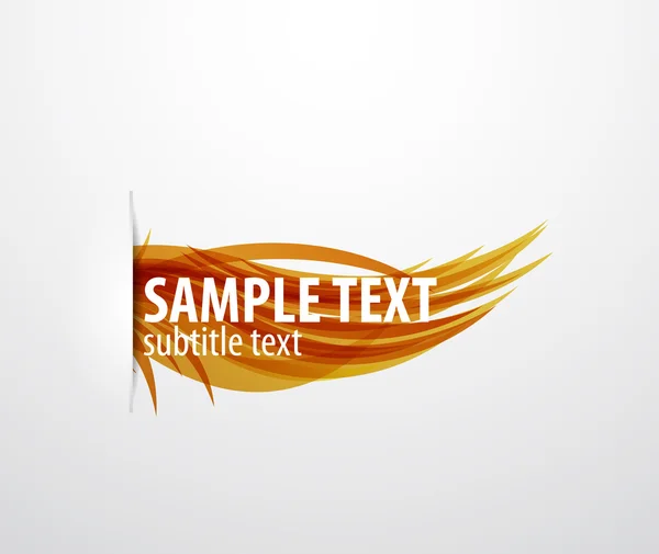 Abstract wave text line — Stock Vector