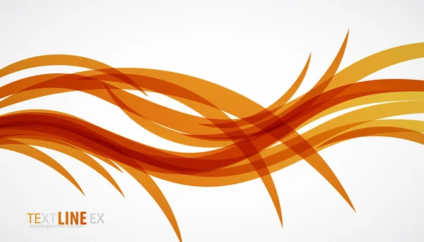 Oranžovou vlnovkou pozadí — Stockový vektor