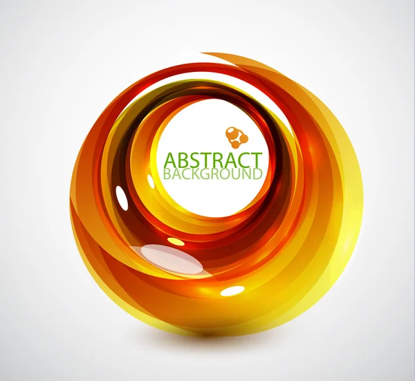 Abstrakte orange Strudel Hintergrund — Stockvektor