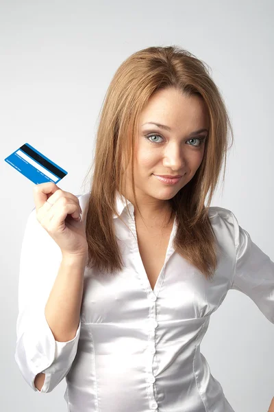 Nákupy kreditní kartou — Stock fotografie