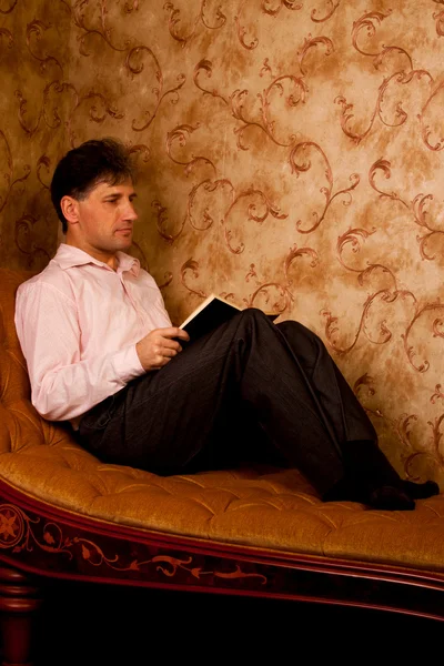 stock image A man with a book