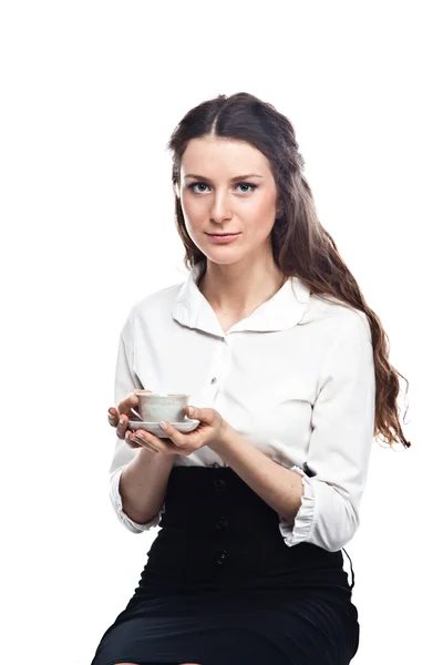 A cup of coffee in the morning — Stock Photo, Image