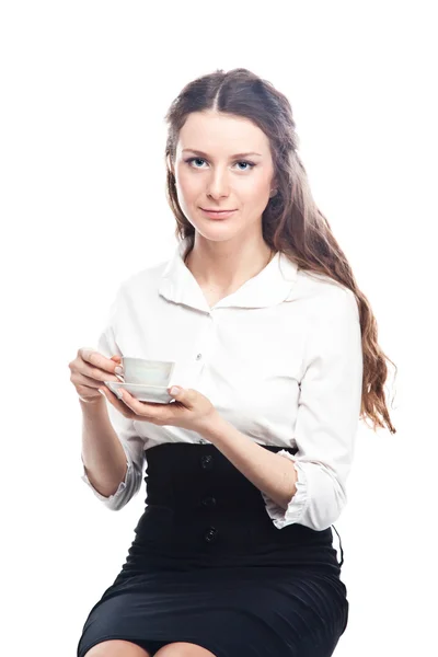 A cup of coffee in the morning — Stock Photo, Image