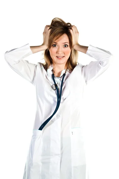Een vrouw arts — Stockfoto