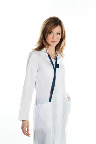 En kvinna läkare — Stockfoto