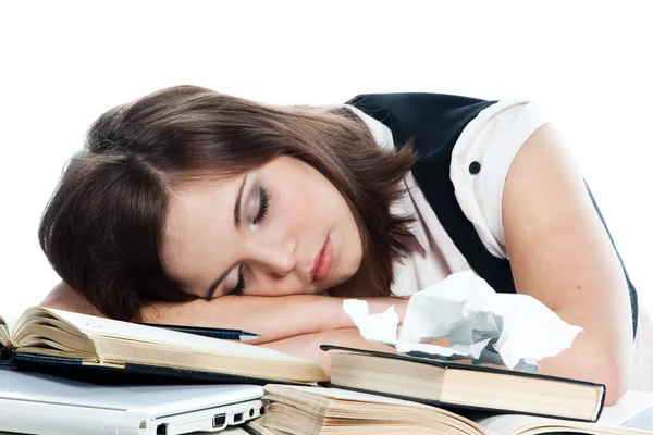 stock image A young girl student