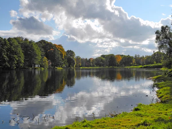 stock image Māras Pond in autumn