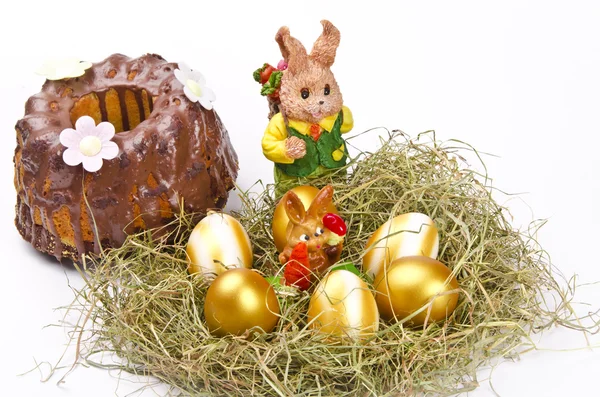 stock image Easter and chocolate cake