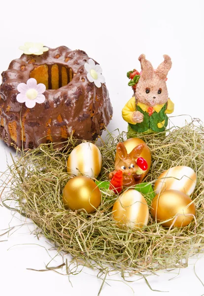 stock image Easter and chocolate cake