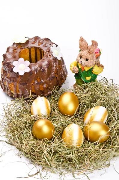 stock image Easter and chocolate cake