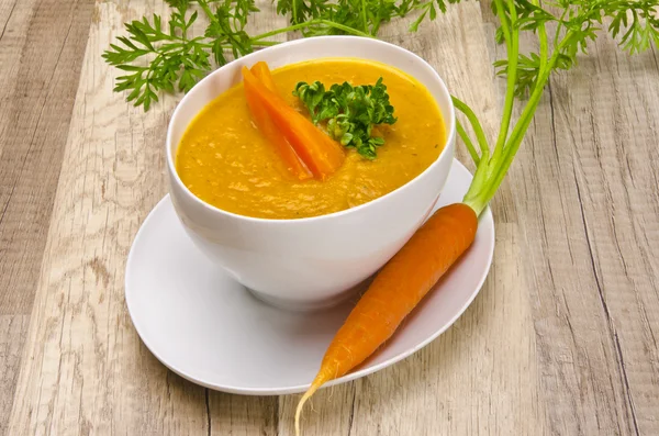 Karottensuppe — Stockfoto