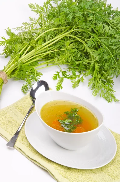 Carrot fresh soup vitamin — Stock Photo, Image