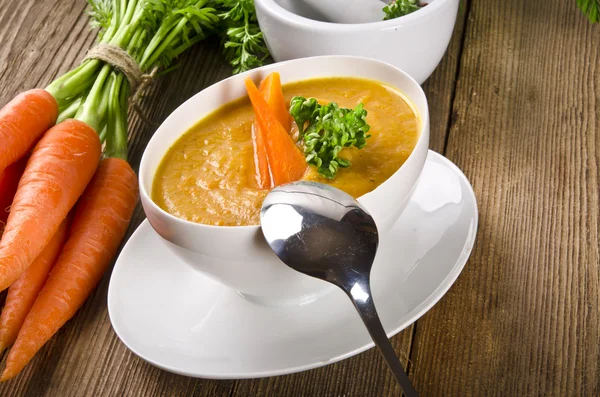 Carrot soup — Stock Photo, Image