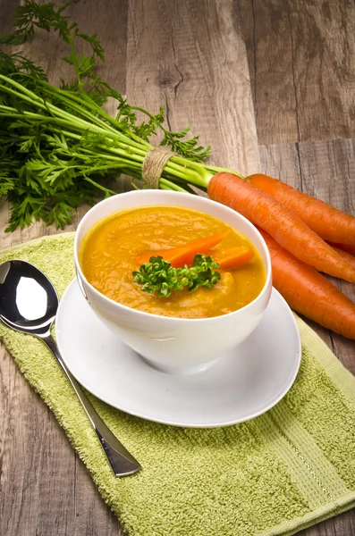 Morot färsk soppa vitamin — Stockfoto