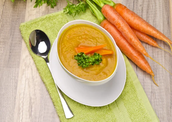 stock image Carrot soup with vegetable