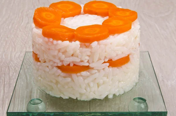 Rýže a carot — Stock fotografie
