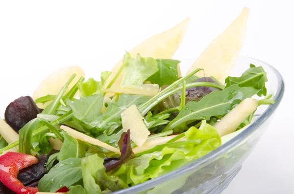 Rucola gesunde Salat Nahaufnahme — Stockfoto