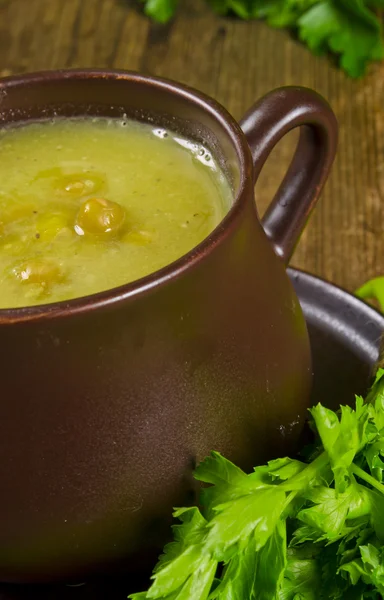 Erbsensuppe — Stockfoto