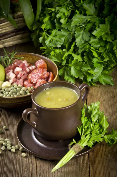 Erbsensuppe — Stockfoto