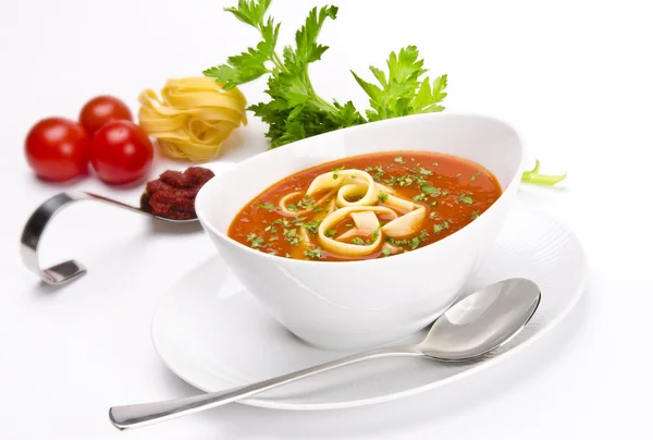 Rajská polévka — Stock fotografie