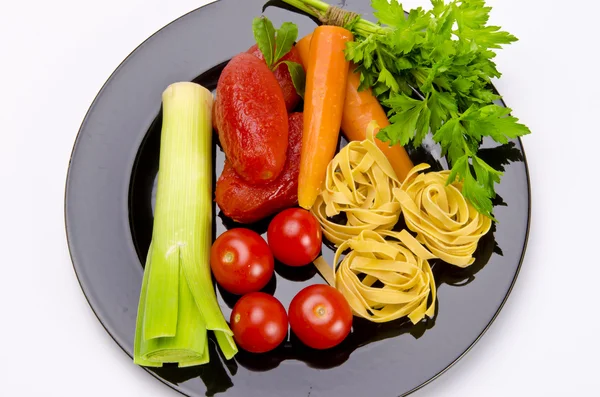 Tomato soup ingredients — Stock Photo, Image