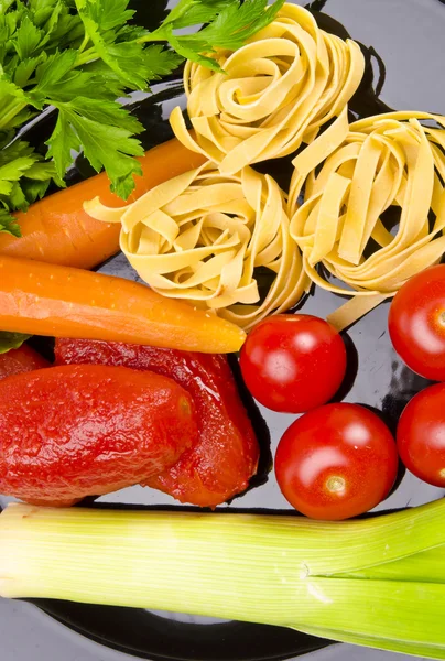Tomato soup ingredients — Stock Photo, Image