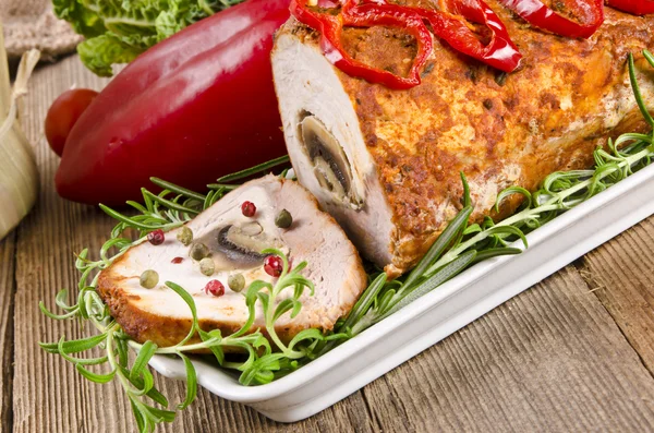 Fleisch Rindfleisch Olive mit Paprika — Stockfoto