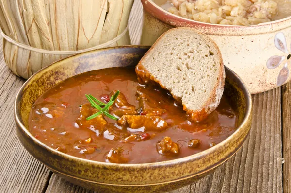 Zupa gulaszowa — Zdjęcie stockowe