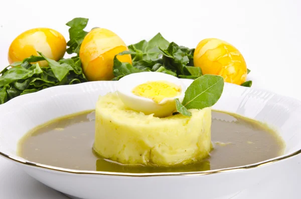 Полонський кислий суп з щавлею — стокове фото