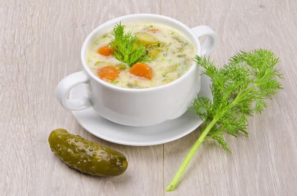 Zupa ogórkowa — Zdjęcie stockowe