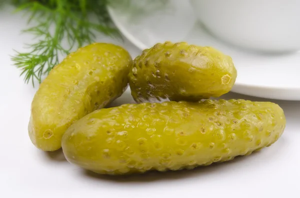 Pools gepekelde komkommers soep — Stockfoto