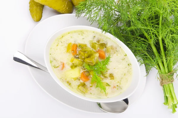 Okurková polévka — Stock fotografie