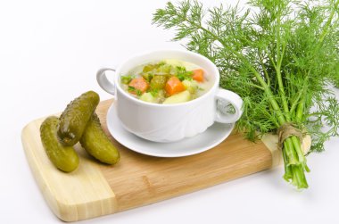 Cucumber soup clipart