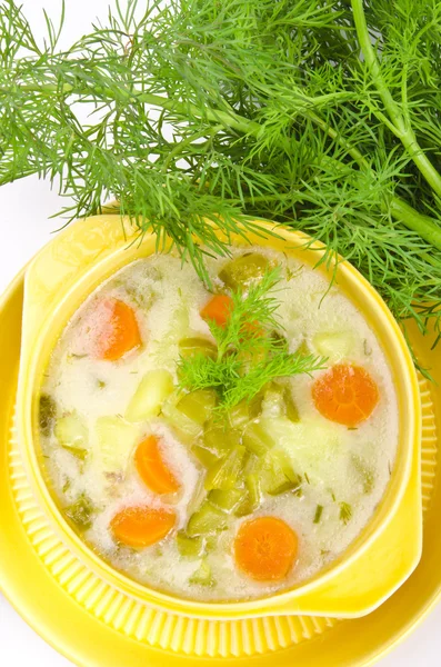 Cucumber soup — Stock Photo, Image